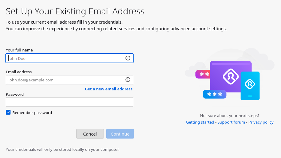 screenshot new email